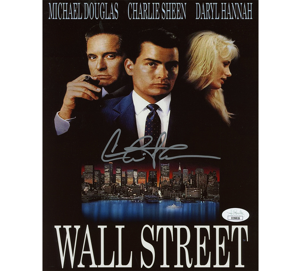 Charlie Sheen Signed Wall Street Unframed 8x10 Movie Poster Photo