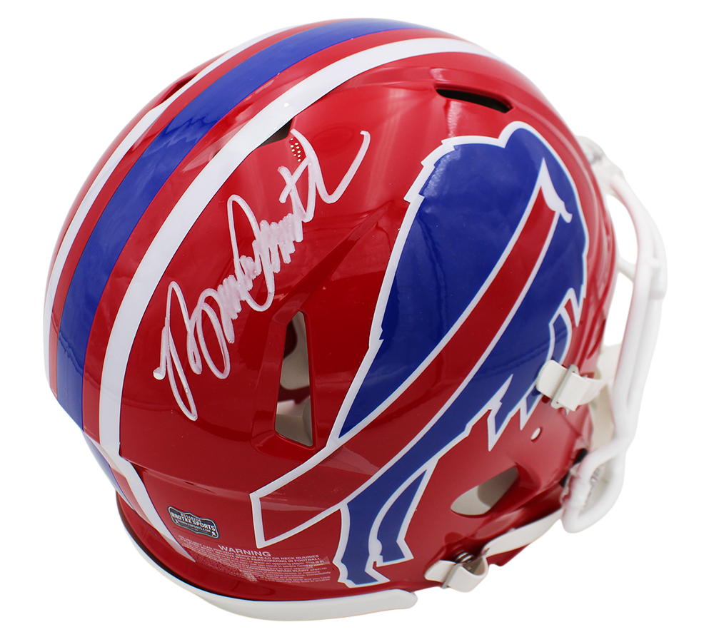 Bruce Smith Signed Buffalo Bills Speed Authentic Throwback 87-01 NFL Helmet