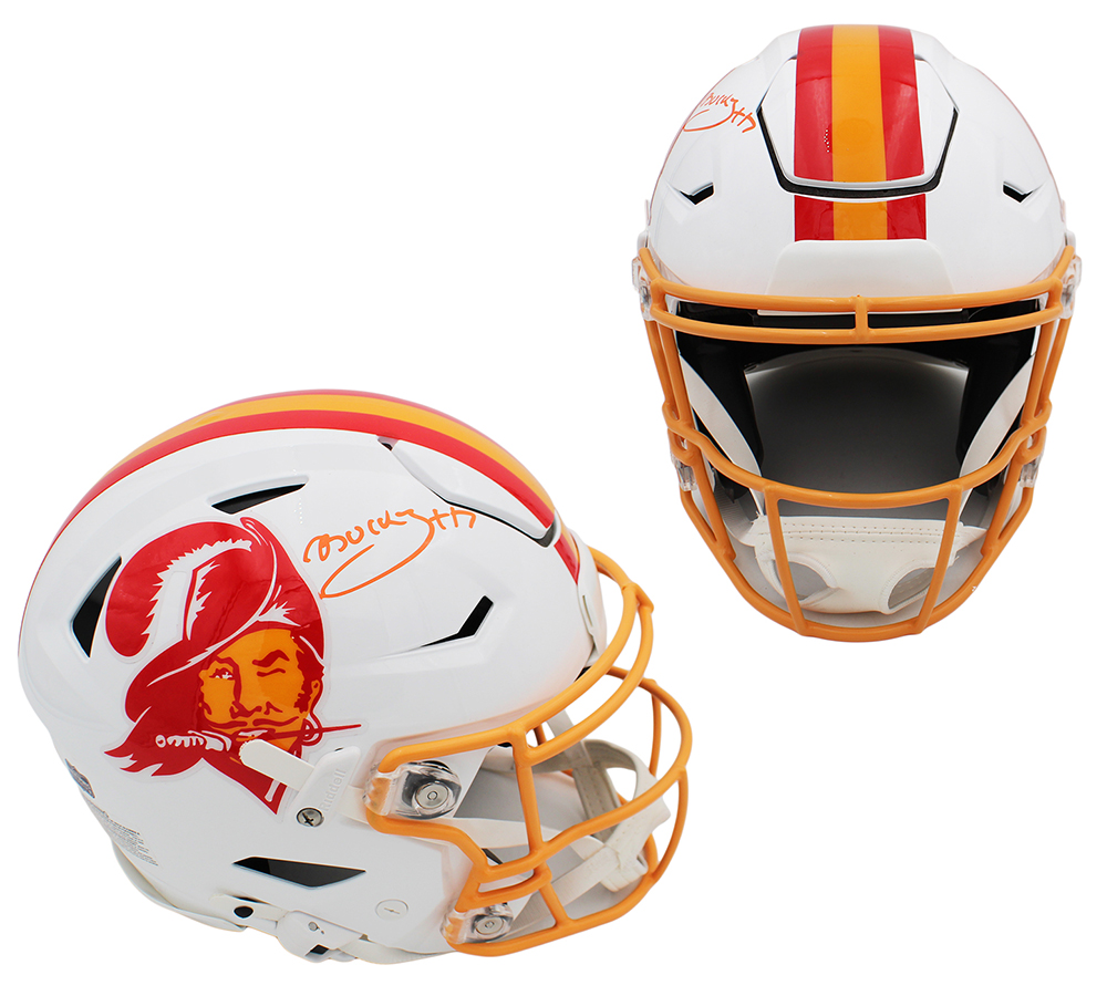 Bucky Irving Signed Tampa Bay Buccaneers Speed Flex Authentic Throwback 1975-96 NFL Helmet
