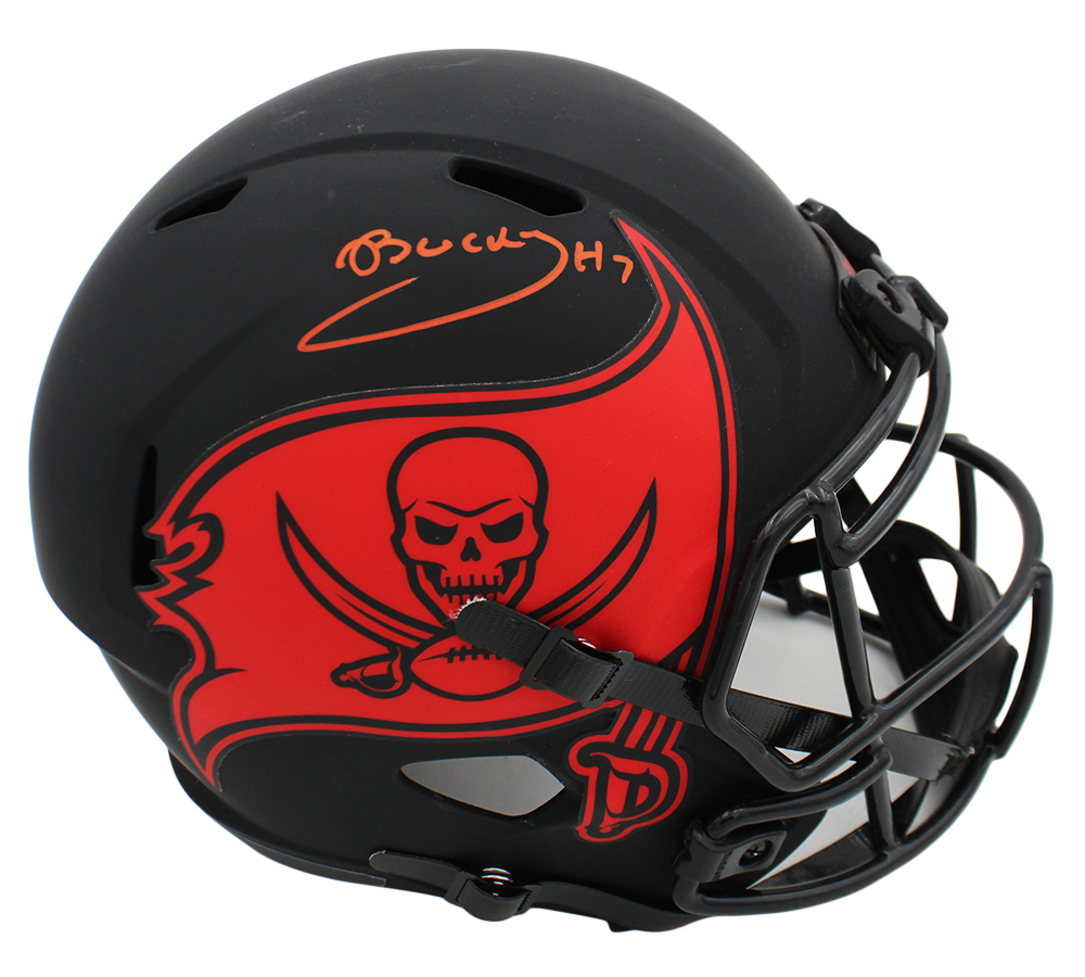 Bucky Irving Signed Tampa Bay Buccaneers Speed Full Size Eclipse NFL Helmet