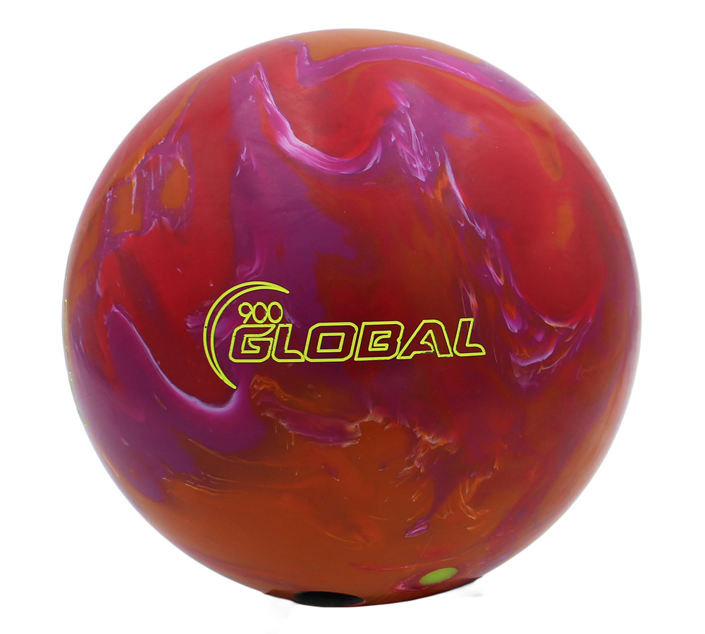 Pete Weber Signed Game Used Global Orange, Pink Bowling Ball with "Who Do You Think You Are? I Am!!" Inscription - Image 2