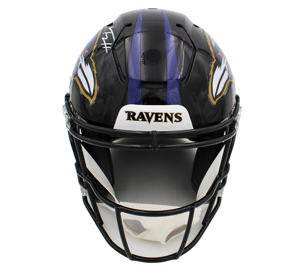 baltimore ravens motorcycle helmet Authentic Speed This Authentic Baltimore Ravens Speed Helmet by Riddell features the authentic Riddell Speed helmet design Trey Hendrickson Signed Baltimore Ravens