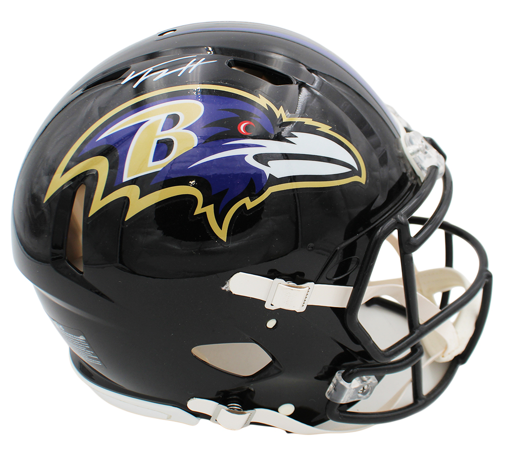 Trey Hendrickson Signed Baltimore Ravens Speed Authentic NFL Helmet - Image 2