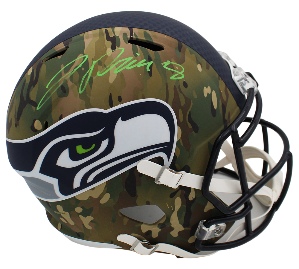 Jadarian Price Signed Seattle Seahawks Speed Full Size Camo NFL Helmet