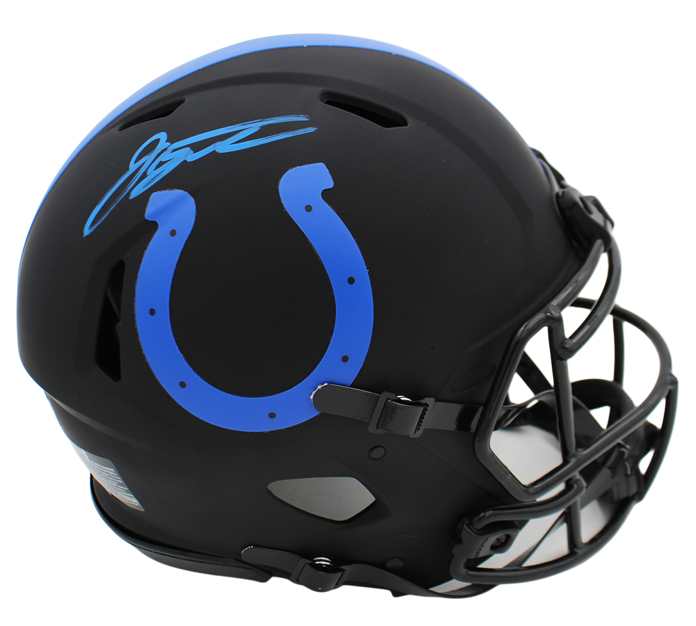 Jonathan Taylor Signed Indianapolis Colts Speed Authentic Eclipse NFL Helmet - Image 2