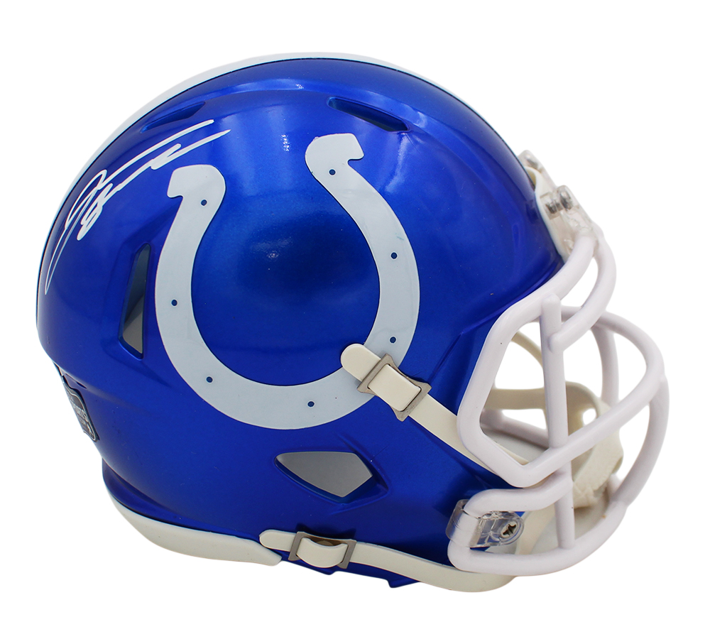Jonathan Taylor Signed Indianapolis Colts Speed Flash NFL Mini Helmet - Image 2