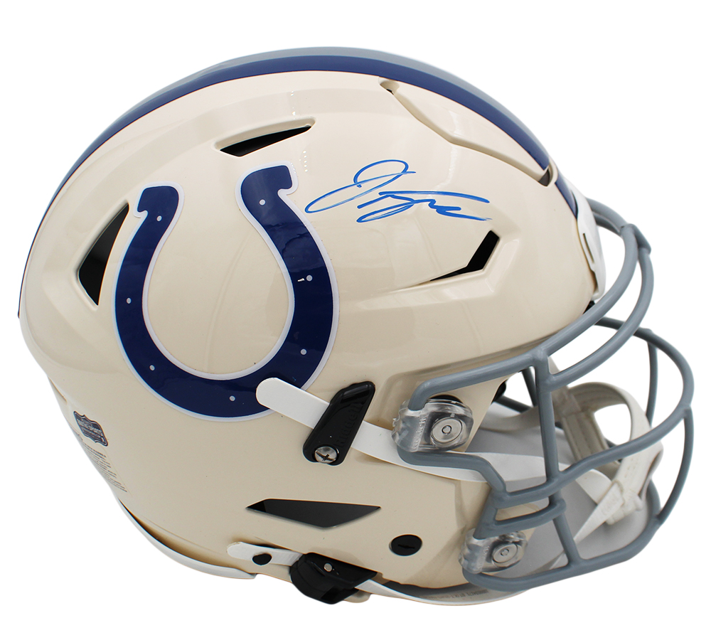 Jonathan Taylor Signed Indianapolis Colts Speed Flex Authentic Retro NFL Helmet - Image 2