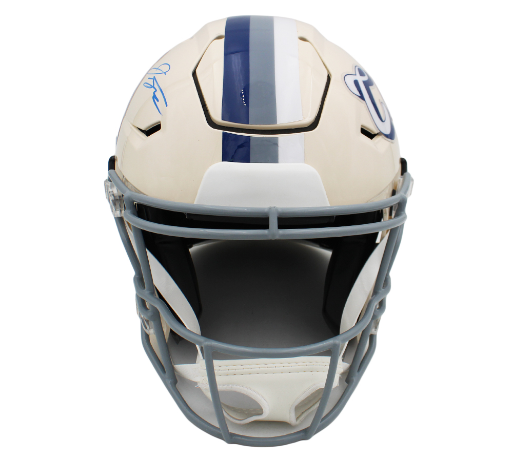 Jonathan Taylor Signed Indianapolis Colts Speed Flex Authentic Retro NFL Helmet - Image 3