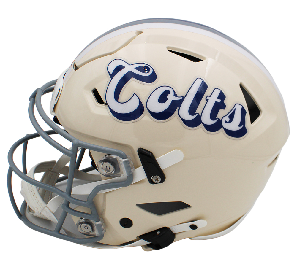 Jonathan Taylor Signed Indianapolis Colts Speed Flex Authentic Retro NFL Helmet - Image 4