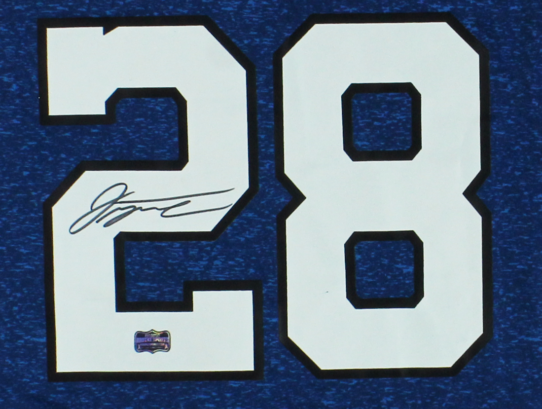 Jonathan Taylor Signed Indianapolis Colts Nike Royal Blue Indiana Night NFL Jersey - Image 2