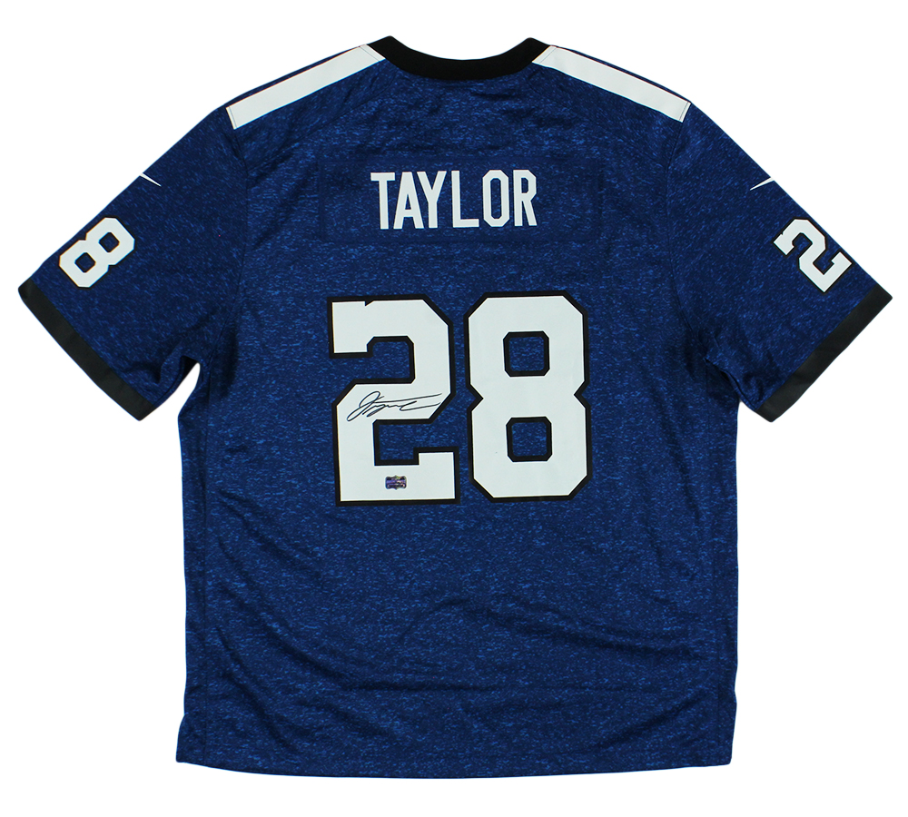 Jonathan Taylor Signed Indianapolis Colts Nike Royal Blue Indiana Night NFL Jersey
