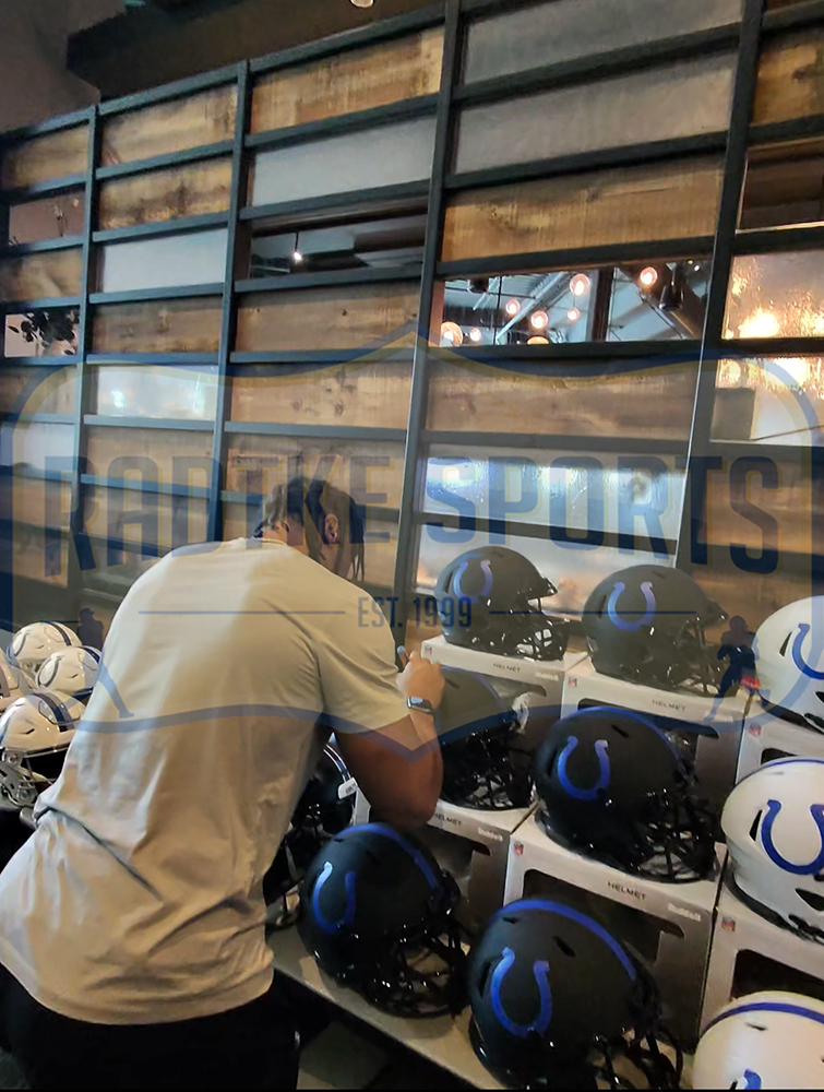 Jonathan Taylor Signed Indianapolis Colts Speed Authentic Eclipse NFL Helmet - Image 3