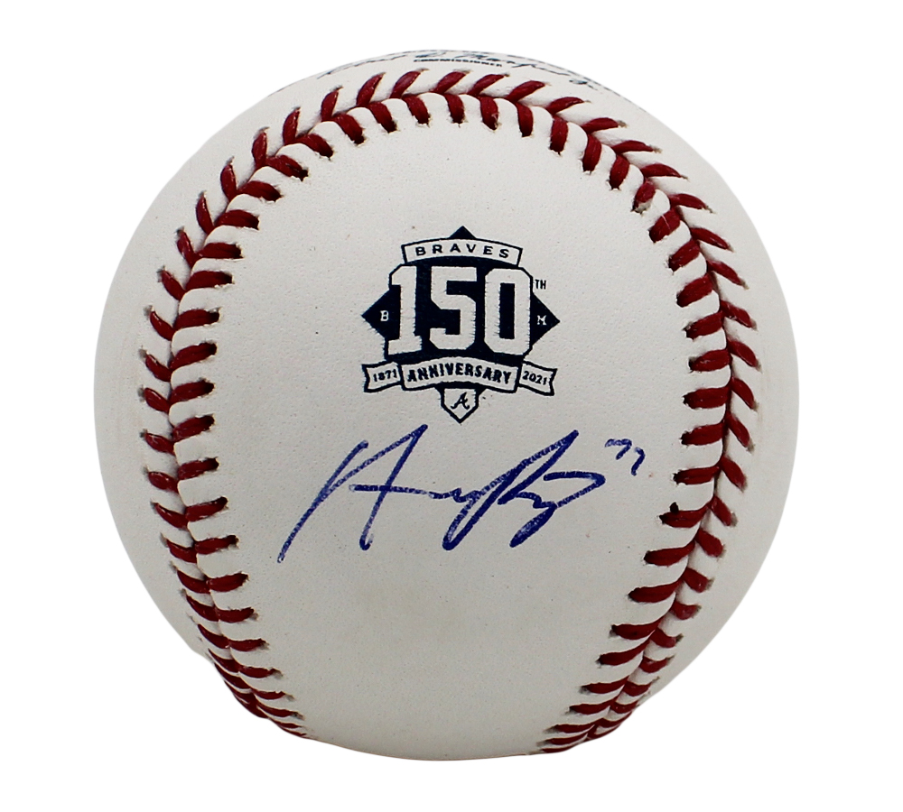 Austin Riley Signed Atlanta Braves Rawlings Official Major League 150th Anniversary Baseball