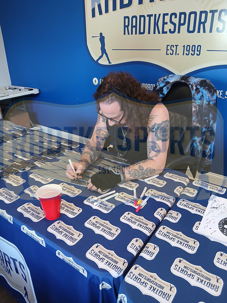Ari Lehman Signed Friday the 13th Silver Plastic Machete with "Jason 1 & Kill Count 163" Inscription - Image 2