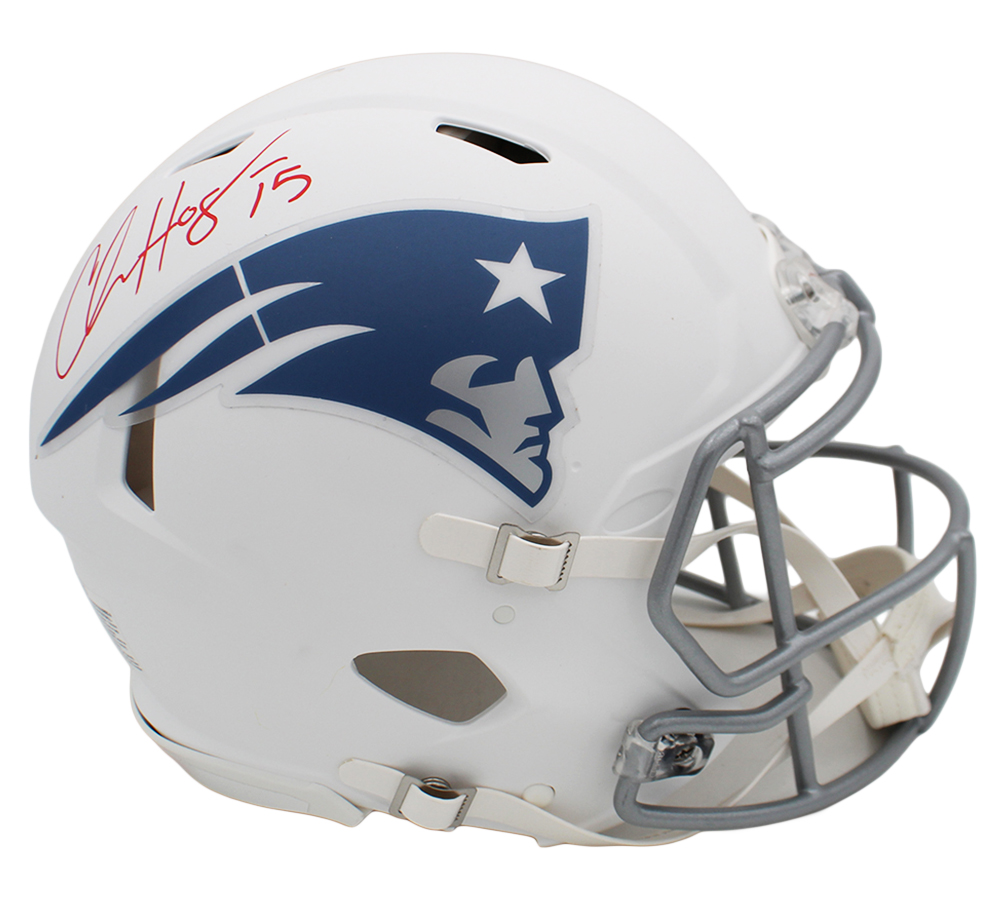 Chris Hogan Signed New England Patriots Speed Authentic Rivalries NFL Helmet - Image 2
