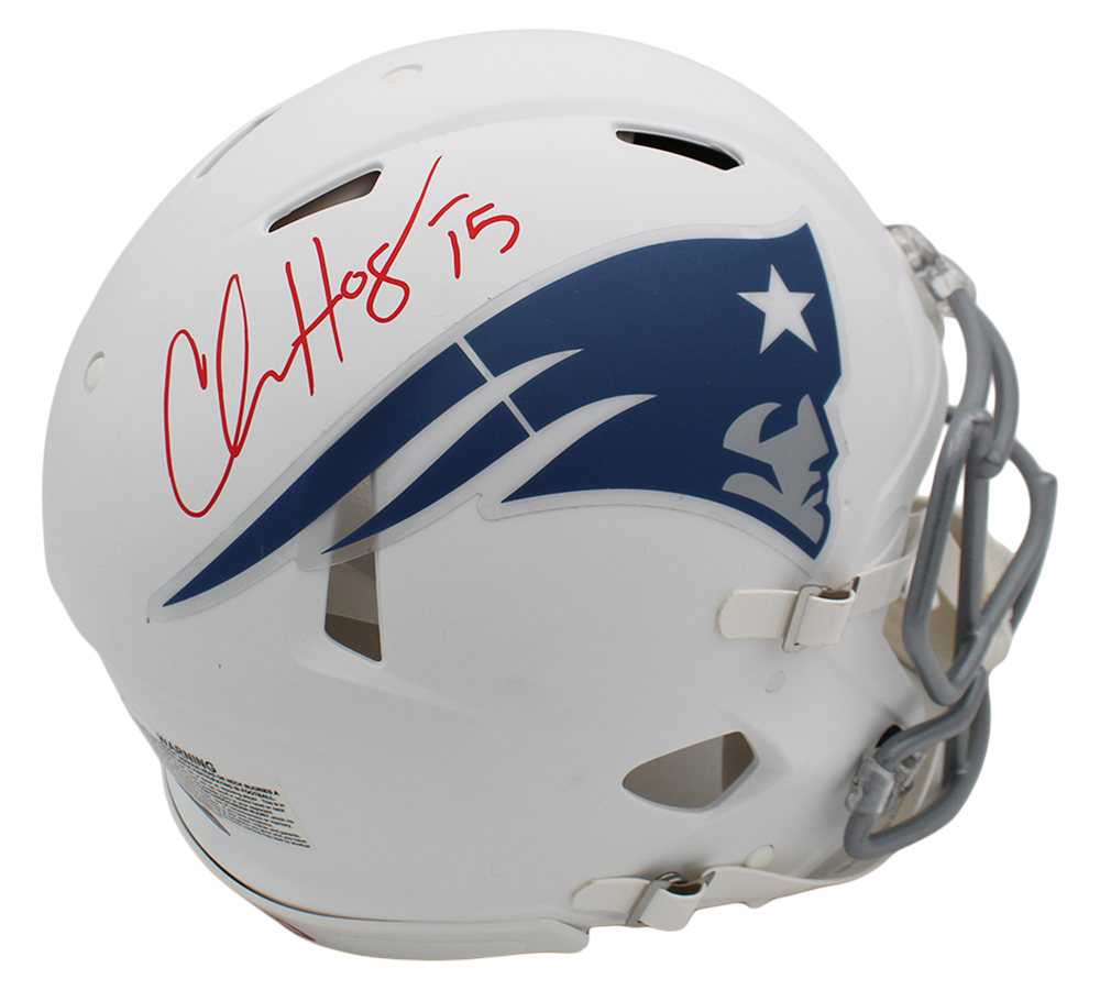 Chris Hogan Signed New England Patriots Speed Authentic Rivalries NFL Helmet