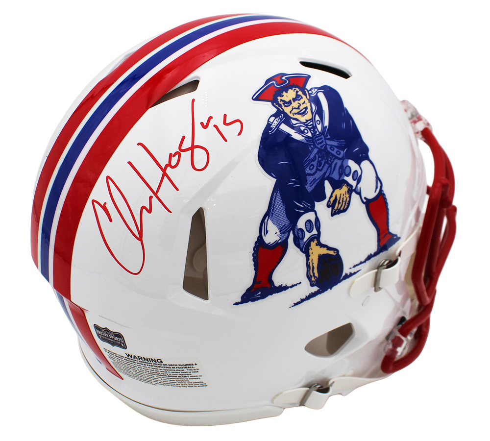 Chris Hogan Signed New England Patriots Speed Authentic Throwback 1990-92 NFL Helmet