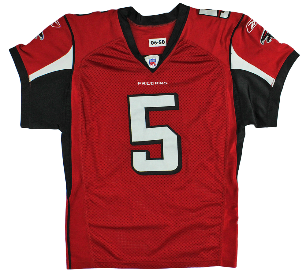 Morten Andersen Signed Atlanta Falcons Game Used Red Reebox Jersey With "2006 Game Used NFL Scoring Record 12/17/06" Inscription - Image 3
