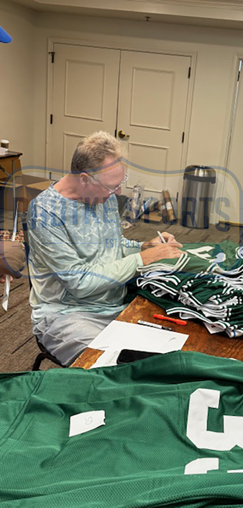 Larry Bird Signed Boston Celtics Framed Green NBA Jersey - Image 3