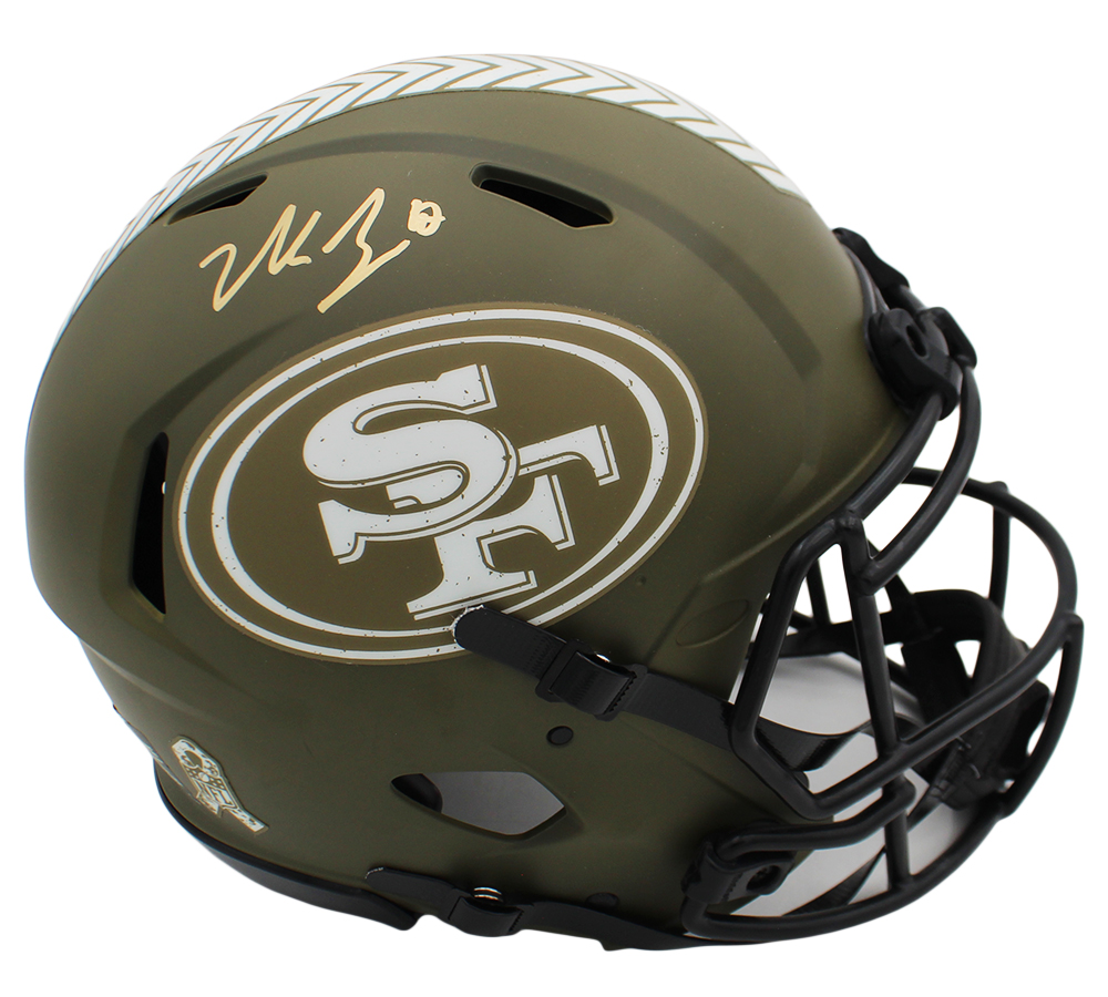 Nick Bosa Signed San Francisco 49ers Speed Authentic Salute to Service NFL Helmet