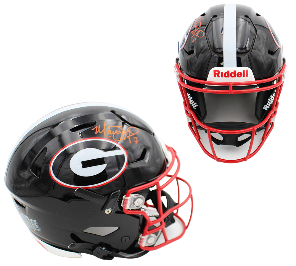 Matthew Stafford Signed Georgia Bulldogs Speed Flex Authentic Black NCAA Helmet