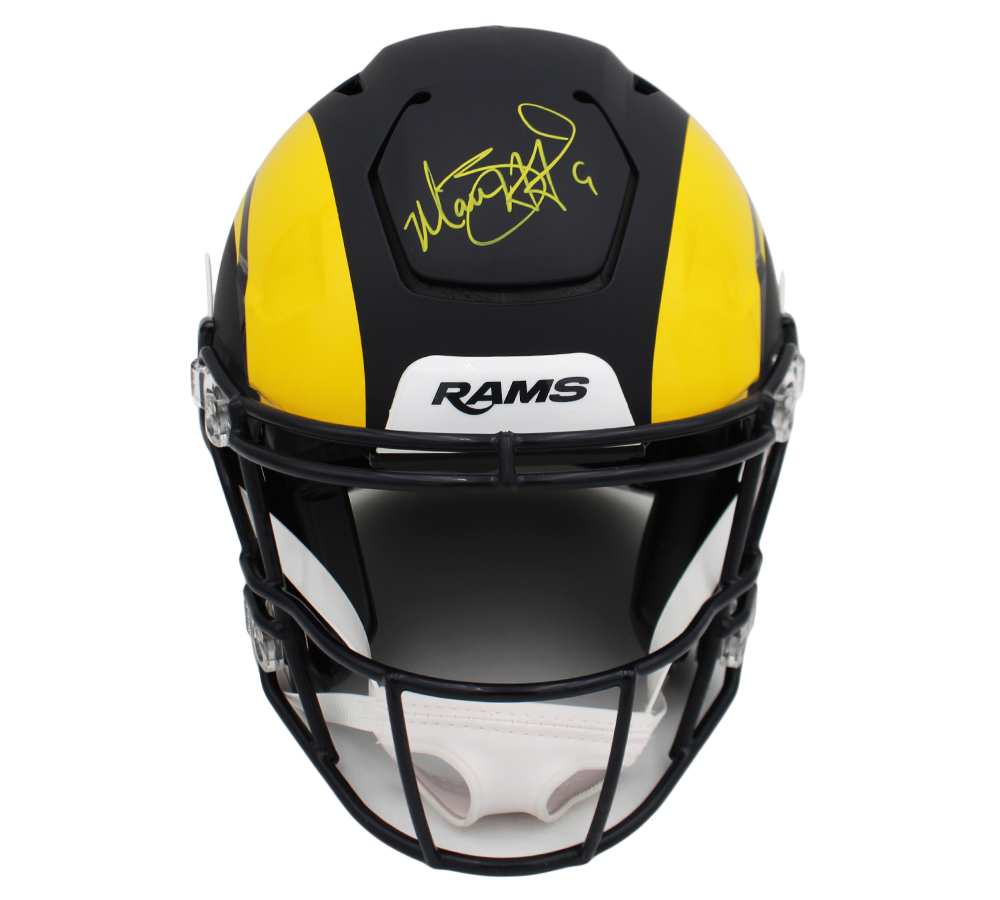Matthew Stafford Signed Los Angeles Rams Speed Flex Authentic Rivalries NFL Helmet - Image 2