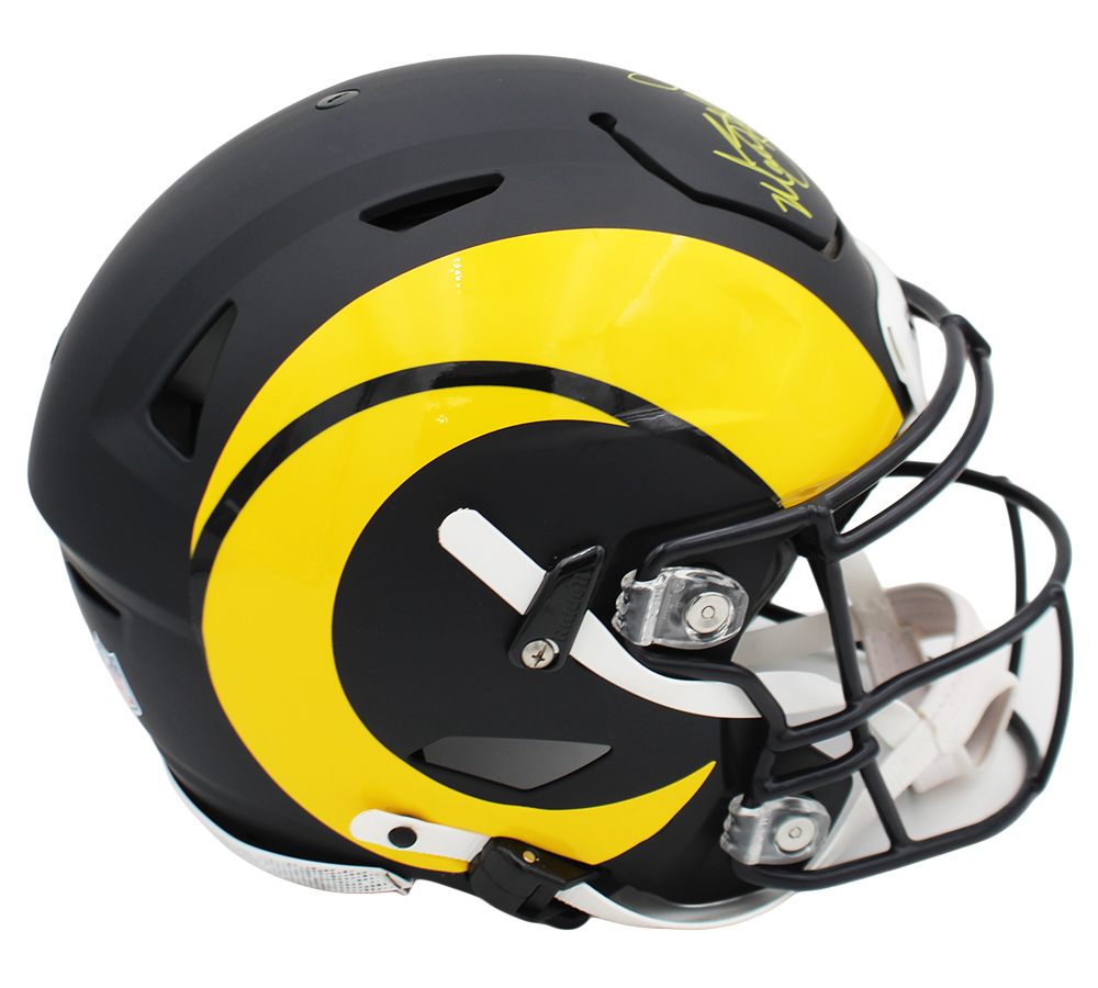 Matthew Stafford Signed Los Angeles Rams Speed Flex Authentic Rivalries NFL Helmet - Image 3