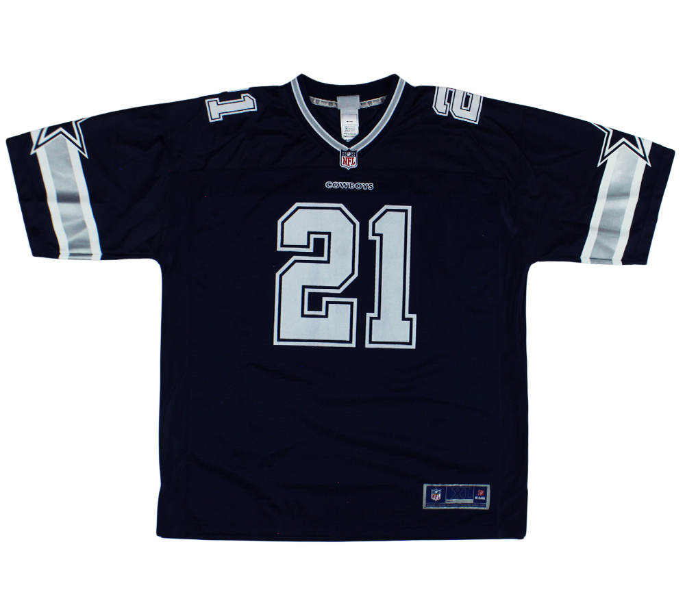 Ezekiel Elliott Signed Dallas Cowboys NFL Pro Cut XL Navy Blue Jersey - Image 3