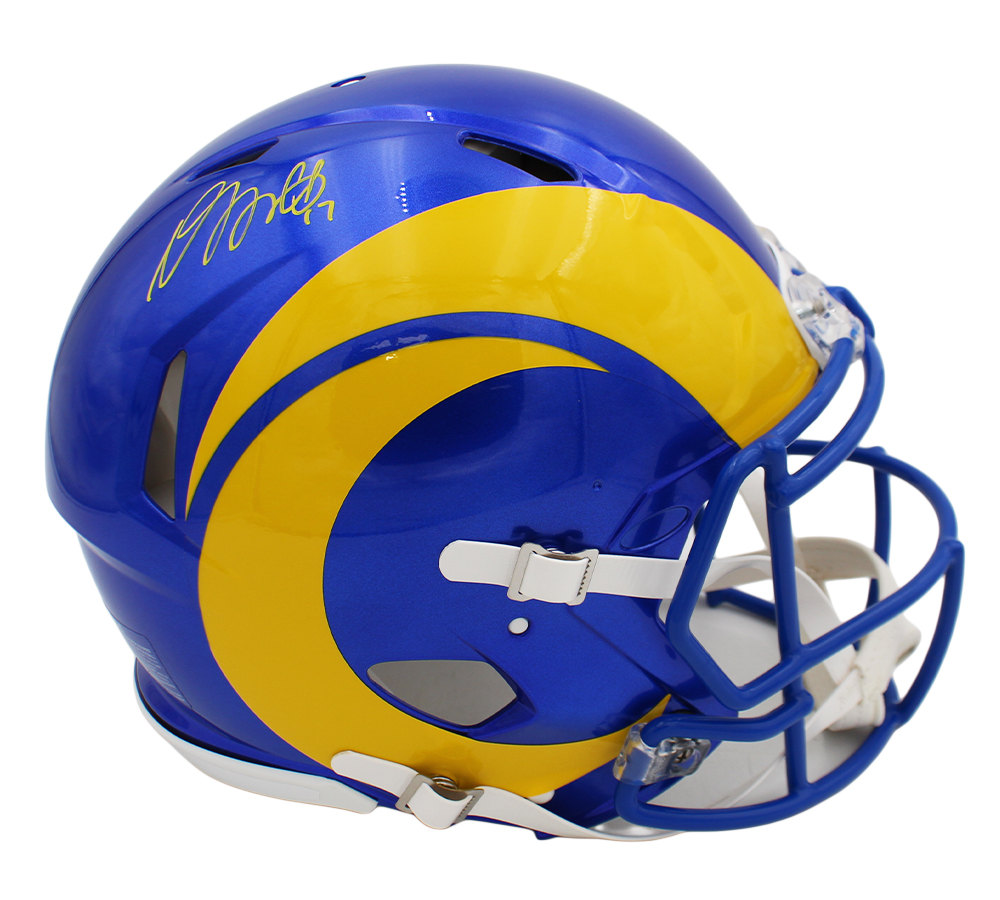 Davante Adams Signed Los Angeles Rams Speed Authentic NFL Helmet - Image 2