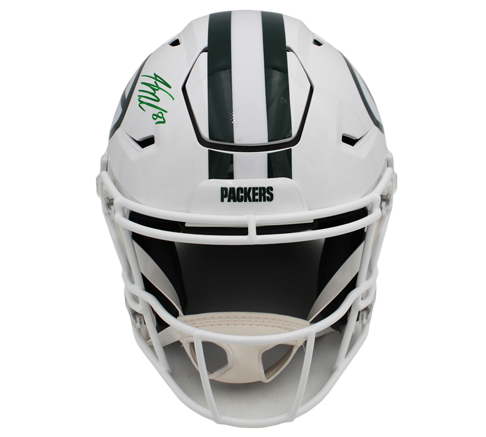 Jordy Nelson Signed Green Bay Packers Speed Flex Alternate White Authentic NFL Helmet - Image 3