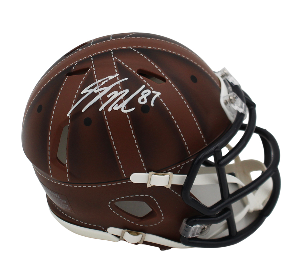 Jordy Nelson Signed Green Bay Packers Speed Alternate Leatherhead NFL Mini Helmet
