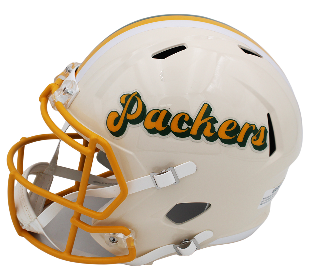 Jordy Nelson Signed Green Bay Packers Speed Full Size Retro NFL Helmet - Image 2