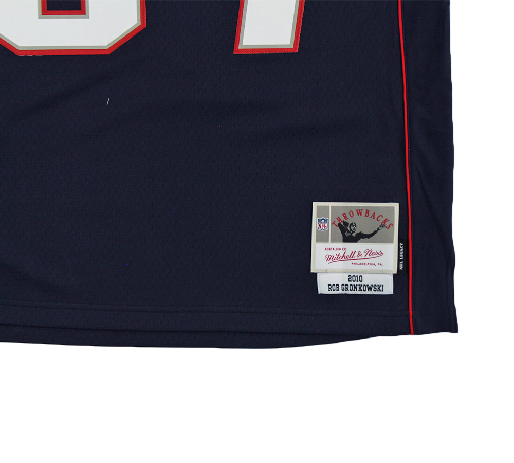 Rob Gronkowski Signed New England Patriots Mitchell & Ness 2010 Navy Blue NFL Jersey - Image 4
