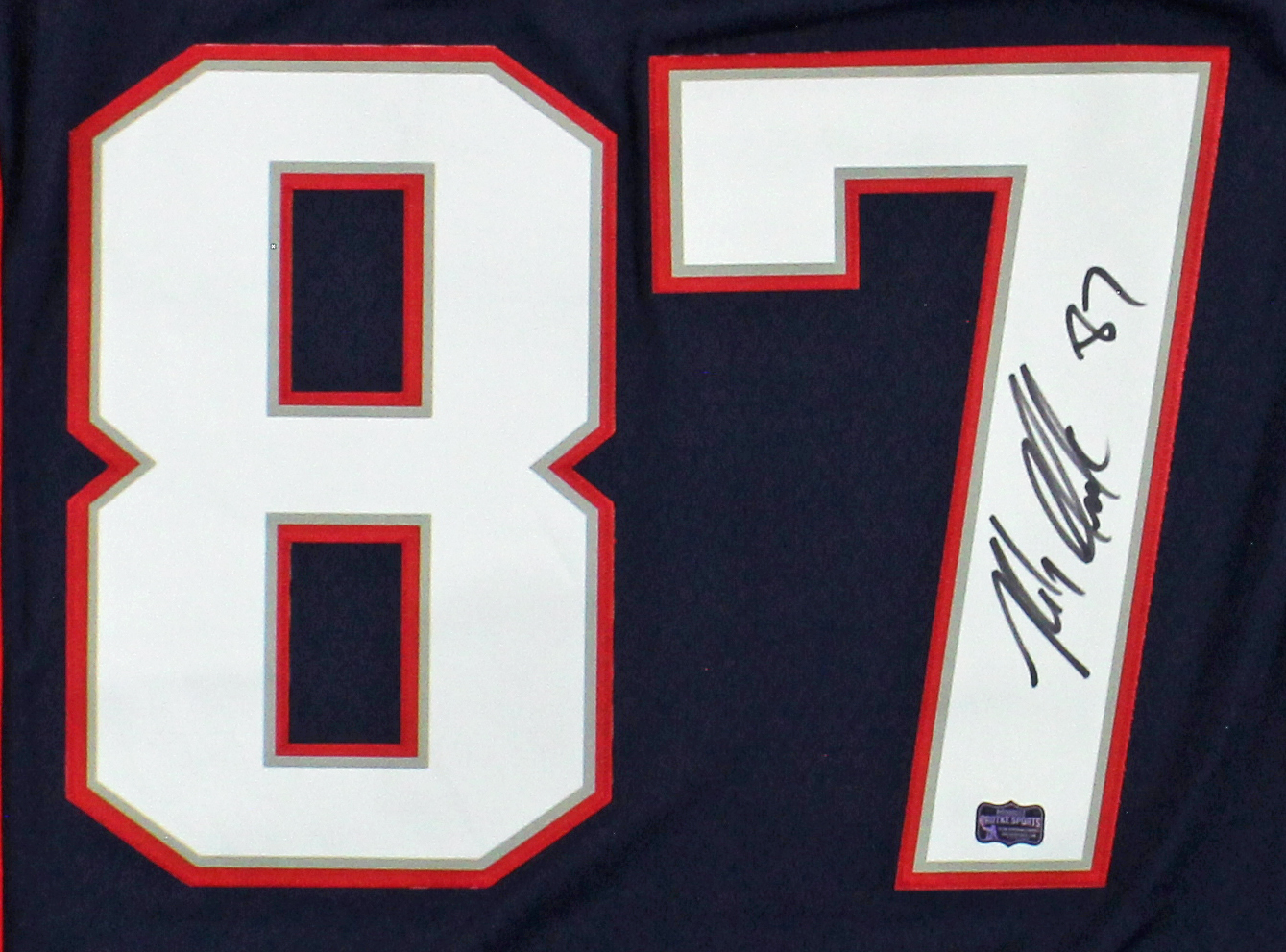 Rob Gronkowski Signed New England Patriots Mitchell & Ness 2010 Navy Blue NFL Jersey - Image 2