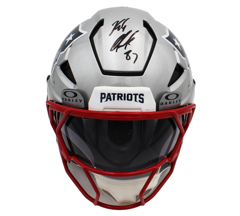 Rob Gronkowski Signed New England Patriots Speed Axiom NFL Helmet - Image 2