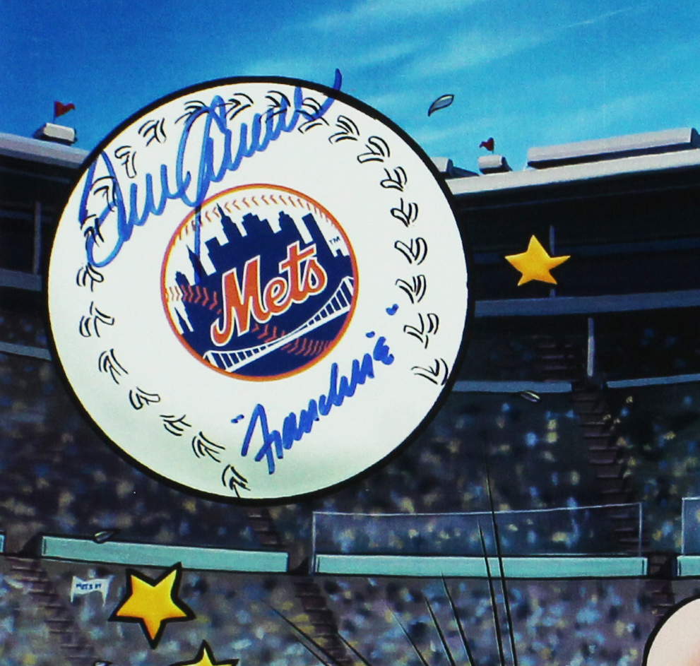 Tom Seaver Signed New York Mets Unframed 12x17 Popeye MLB Photo 109/5000 with "The Franchise" Inscription - Image 3