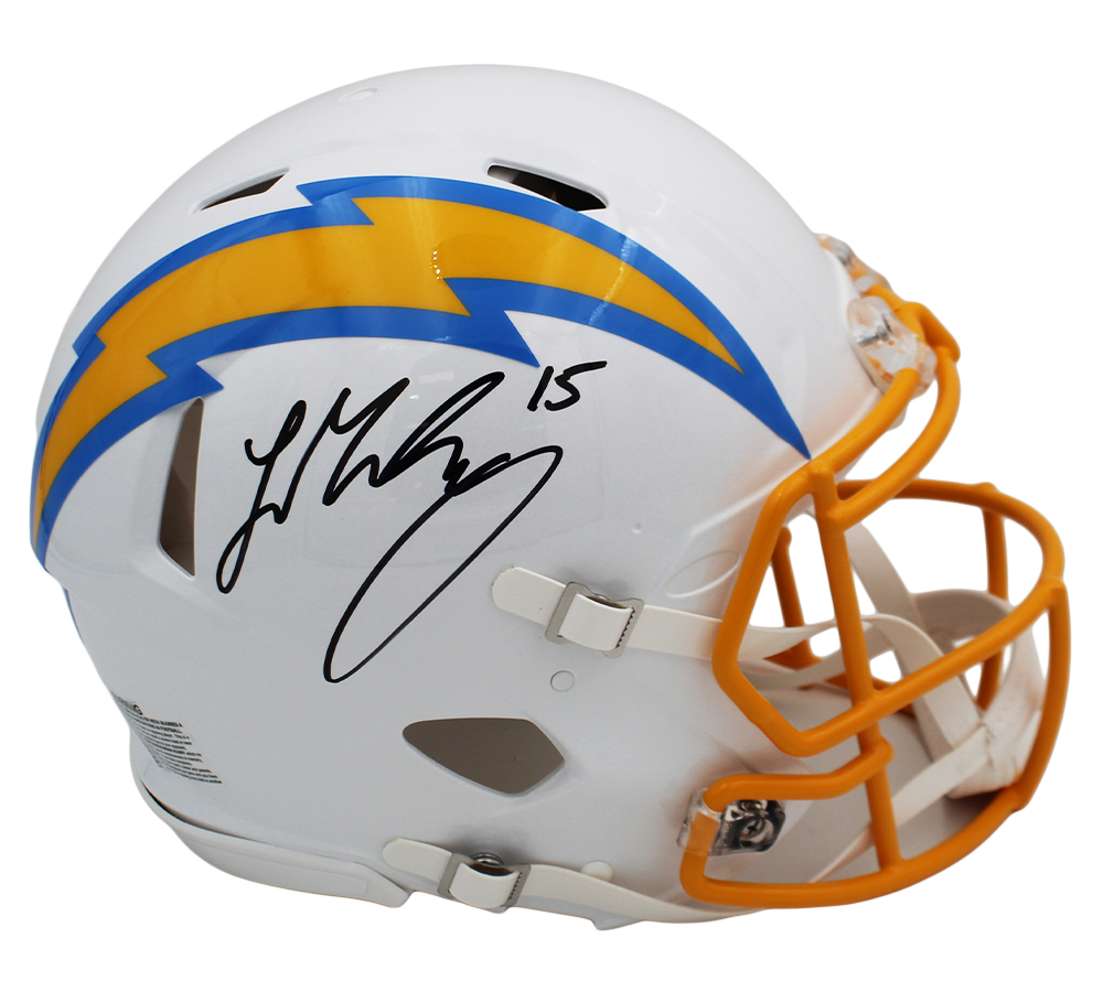 Ladd McConkey Signed Los Angeles Chargers Speed Authentic NFL Helmet