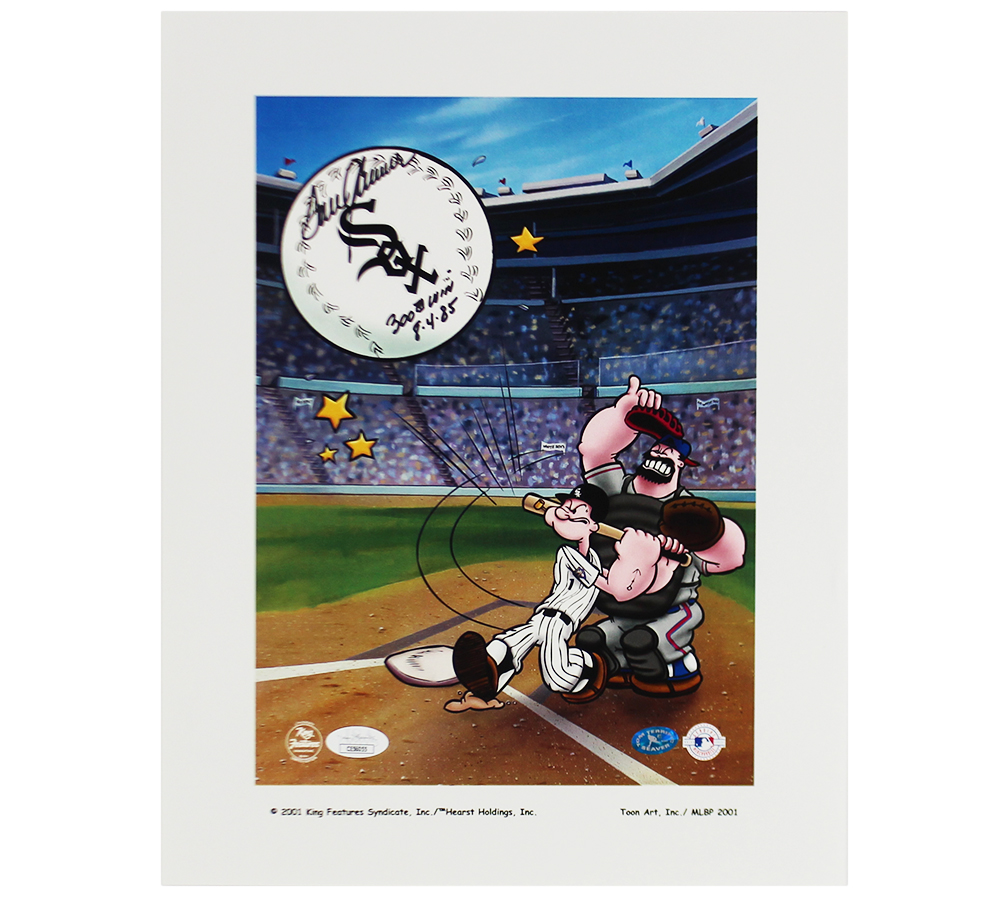Tom Seaver Signed New York Mets Unframed 11x14 Popeye MLB Photo with "300th Win 8-4-85" Inscription