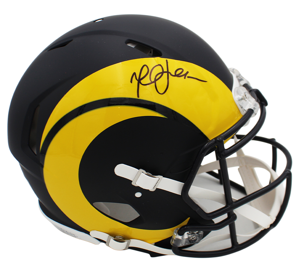 Marshall Faulk Signed Los Angeles Rams Speed Authentic Rivalries NFL Helmet