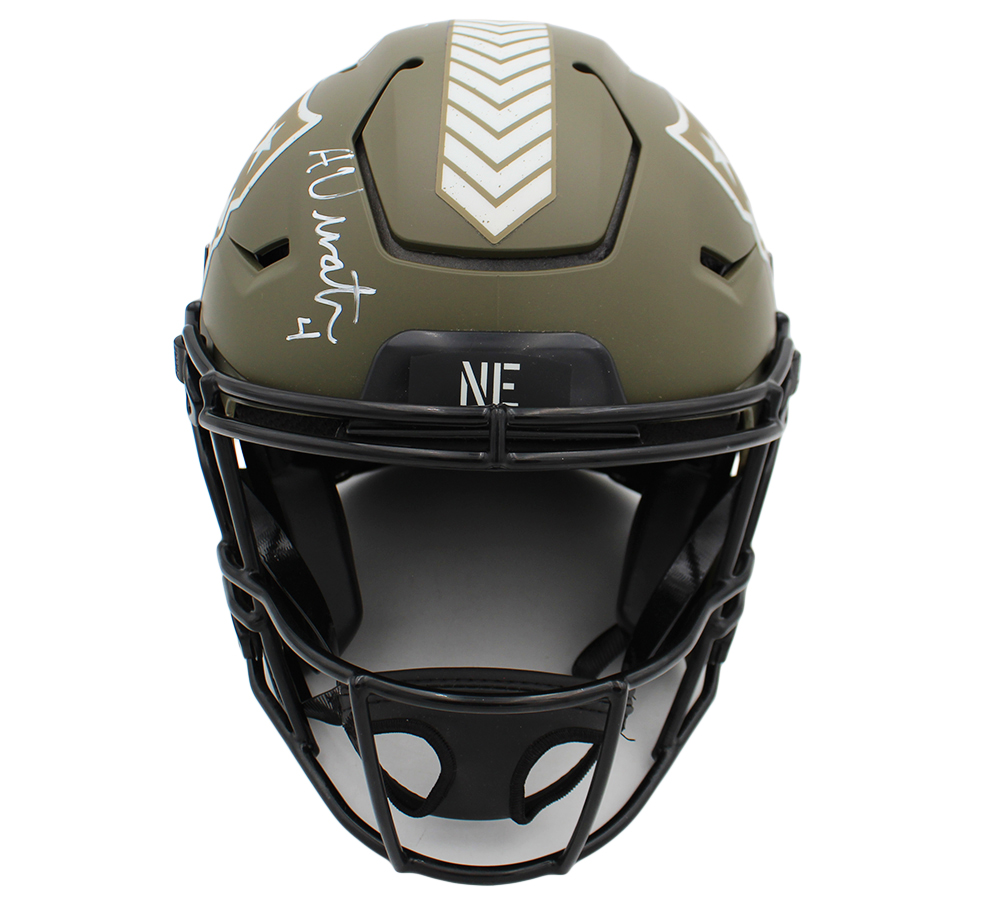 Rob Gronkowski, Tom Brady and Adam Vinatieri Signed New England Patriots Speed Flex Authentic Salute to Service NFL Helmet - Image 5