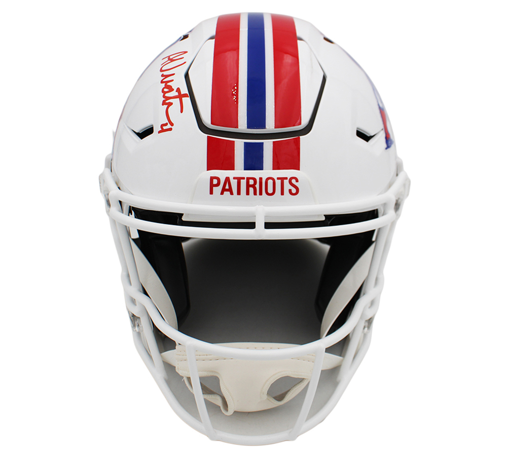 Adam Vinatieri Signed New England Patriots Speed Flex Authentic Throwback 1982-89 NFL Helmet - Image 3