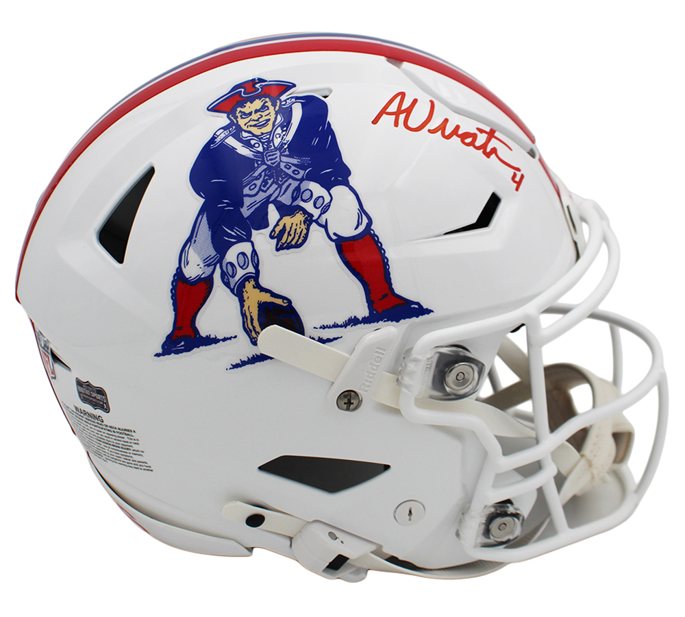 Adam Vinatieri Signed New England Patriots Speed Flex Authentic Throwback 1982-89 NFL Helmet - Image 2