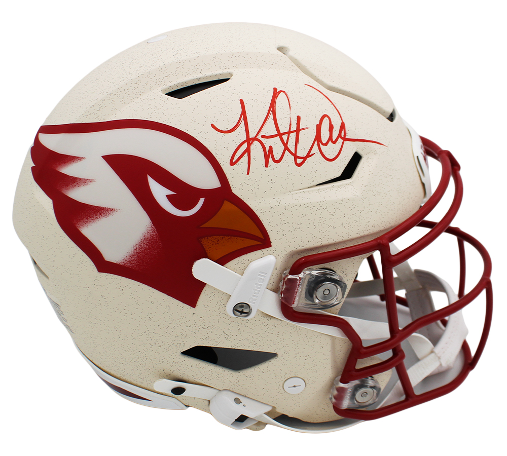 Kurt Warner Signed Arizona Cardinals Speed Flex Authentic Rivalries NFL Helmet - Image 2