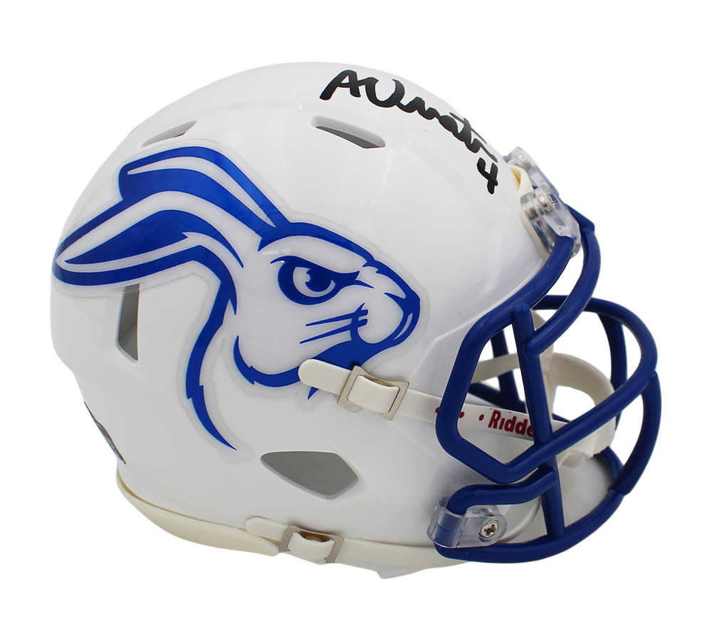 Adam Vinatieri Signed South Dakota Jackrabbits Speed NFL Mini Helmet - Image 2
