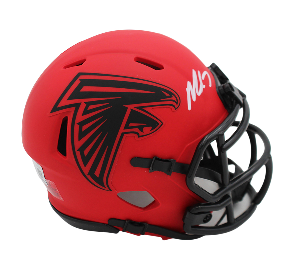 Michael Vick Signed Atlanta Falcons Speed Rave NFL Mini Helmet - Image 2