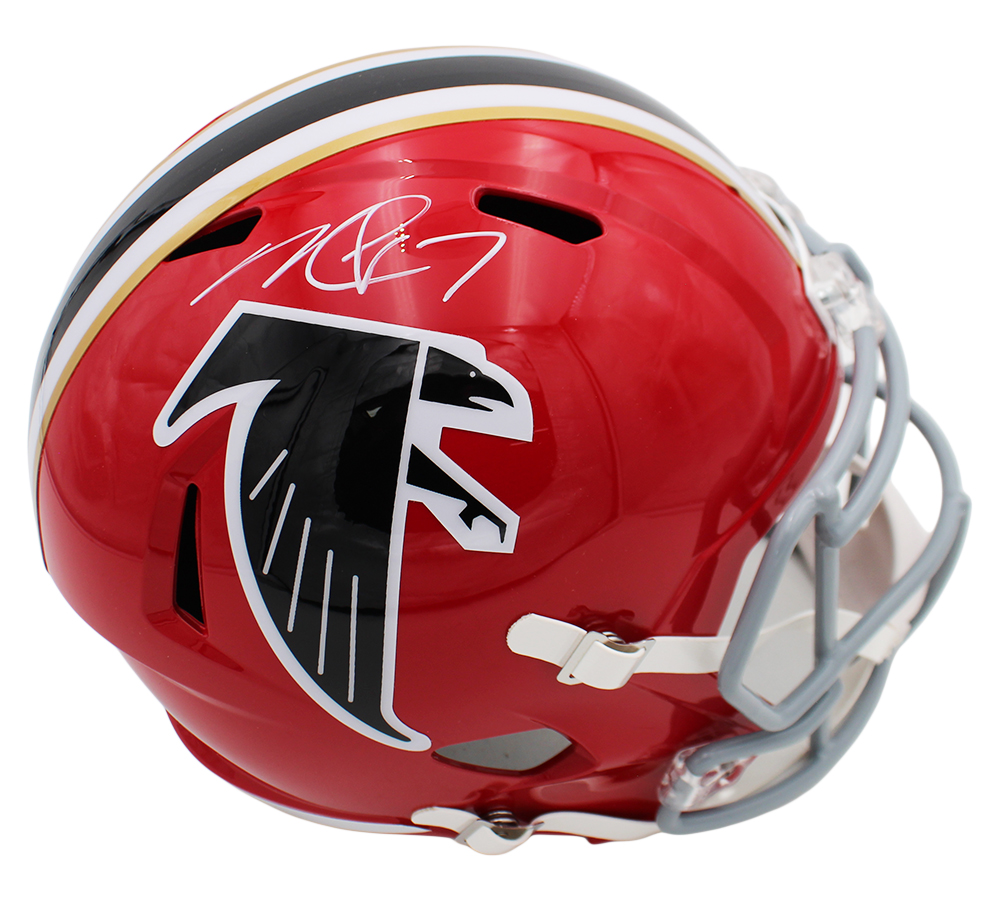 Michael Vick Signed Atlanta Falcons Speed Full Size Red NFL Helmet