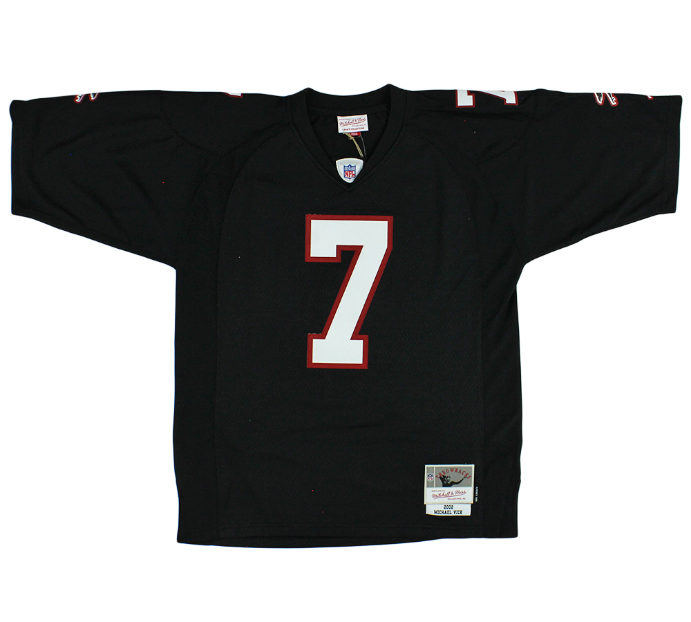 Michael Vick Signed Atlanta Falcons Mitchell & Ness 2002 Legacy Black NFL Jersey - Image 3