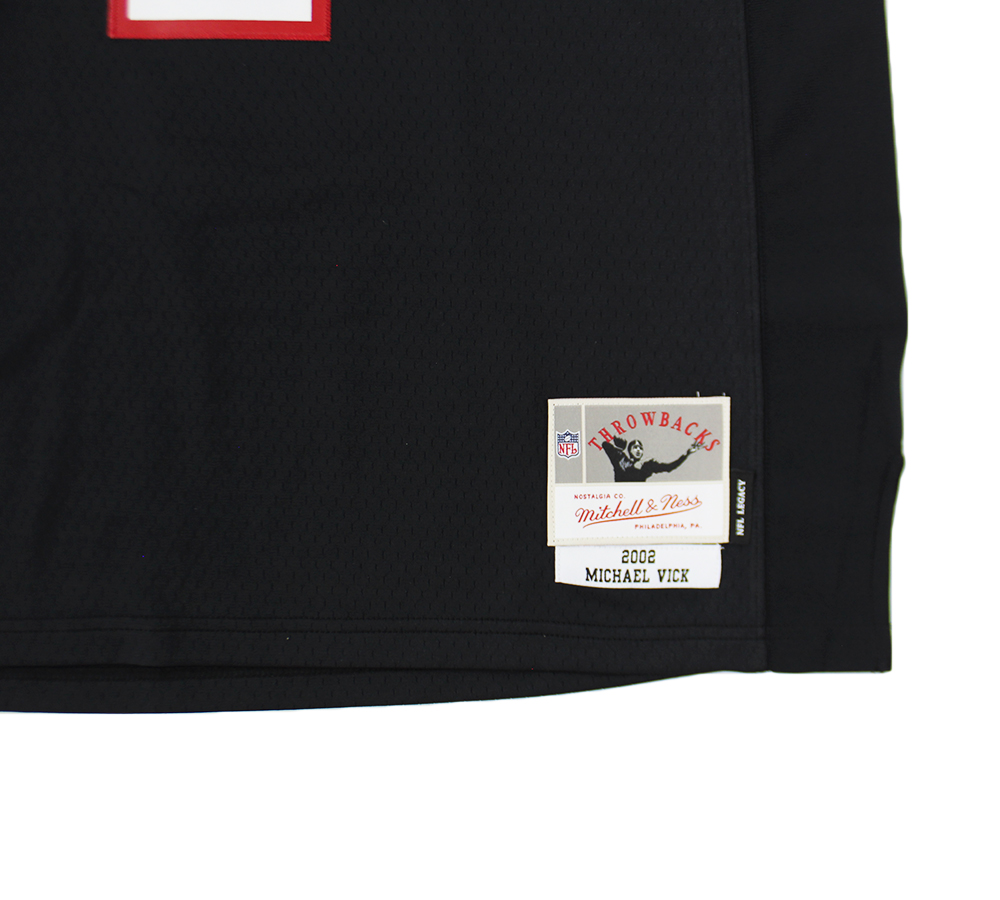 Michael Vick Signed Atlanta Falcons Mitchell & Ness 2002 Legacy Black NFL Jersey - Image 4