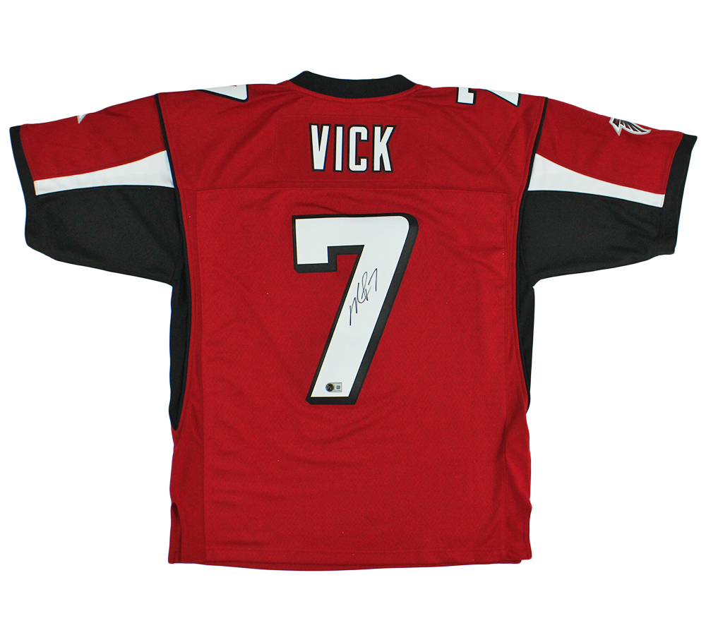 Michael Vick Signed Atlanta Falcons Mitchell & Ness 2003 Scarlett NFL Jersey
