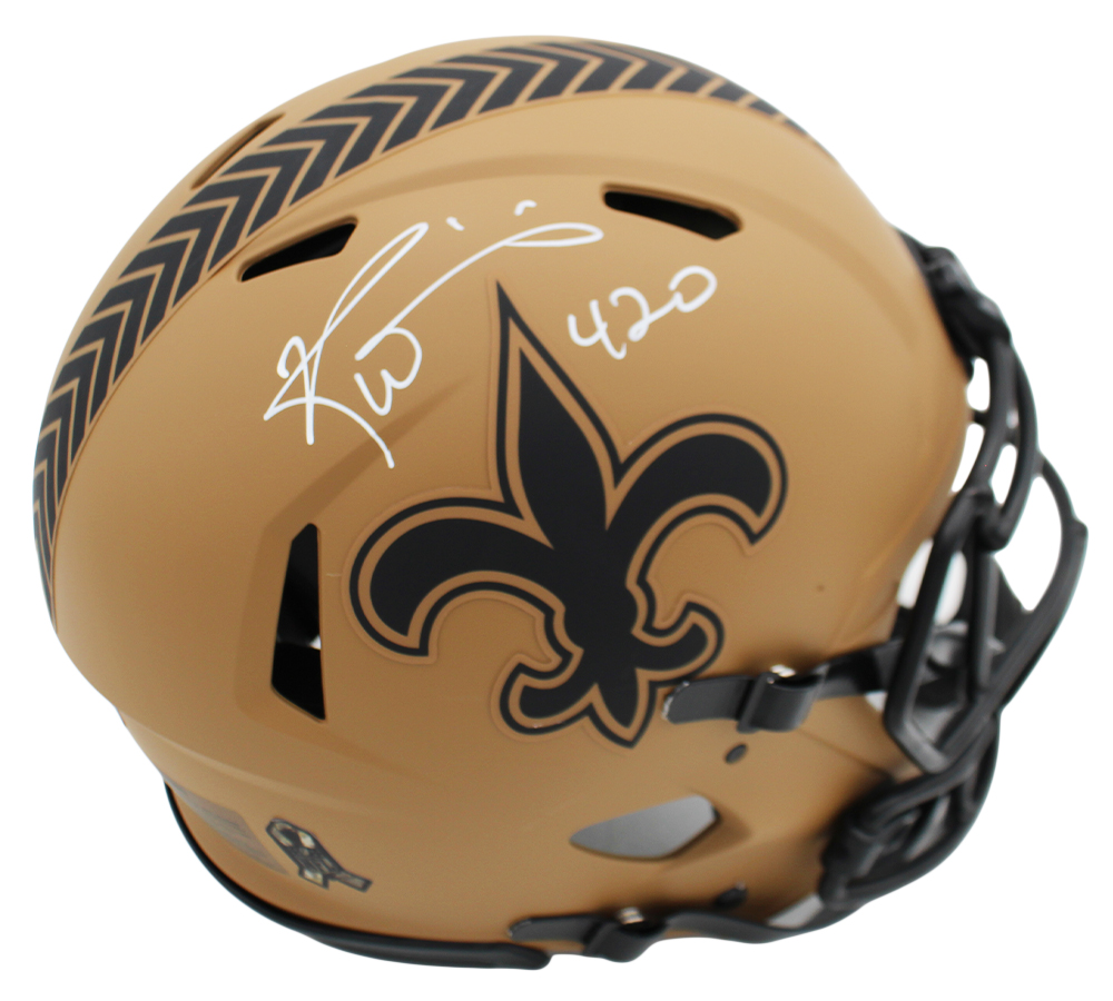 Ricky Williams Signed New Orleans Saints Speed Authentic STS2 NFL Helmet with "420" Inscription